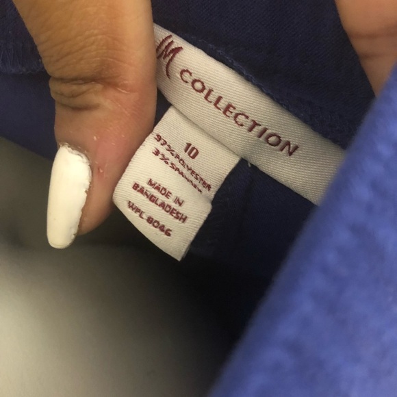 Blue Faux suede like suit pants and blazer - Picture 5 of 5